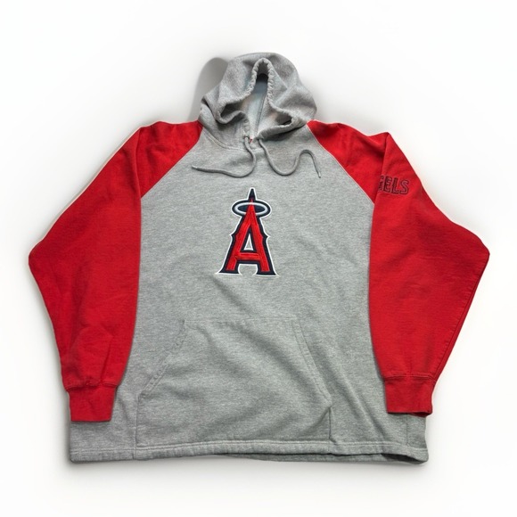 Majestic Other - Vintage Y2K Lee Sports Anaheim Angels Majestic Men's Hoodie Pullover Baseball L
